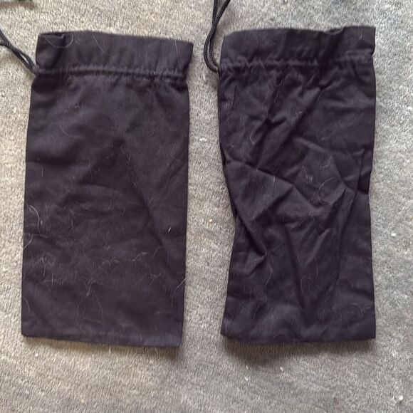 (2) Yosi Samra Black Shoe Dust Bags Drawstring - Picture 2 of 3